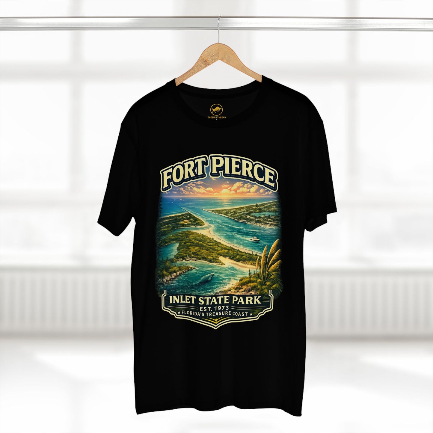 Fort Pierce Inlet State Park Shirt, Florida Coastal Graphic Tee, Treasure Coast Vintage T-Shirt, Ocean Fishing Beach Gift.