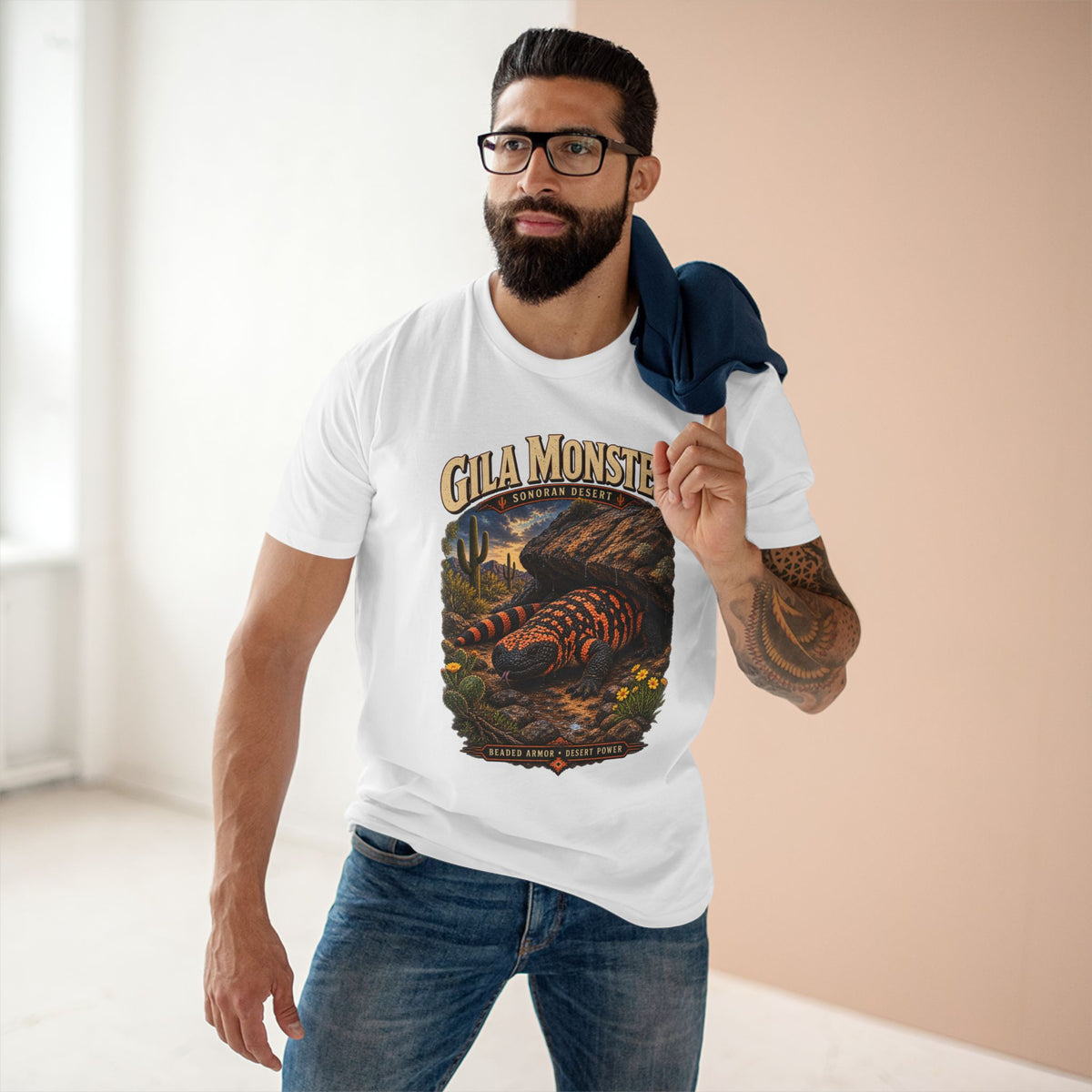 Gila Monster Shirt: Sonoran Desert Arizona Wildlife T-Shirt, Southwest Reptile.