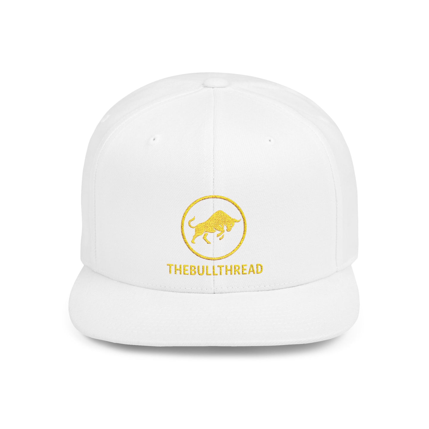 Premium Embroidered Snapback Hat - 6089M Flat-Bill Crypto Cap by TheBullThread