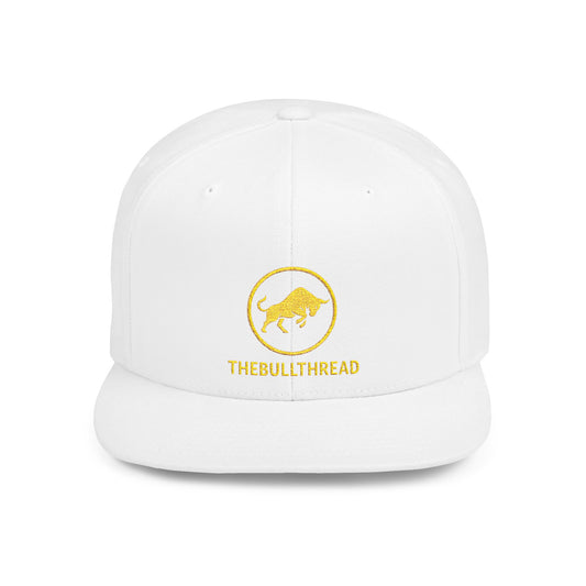 Premium Embroidered Snapback Hat - 6089M Flat-Bill Crypto Cap by TheBullThread