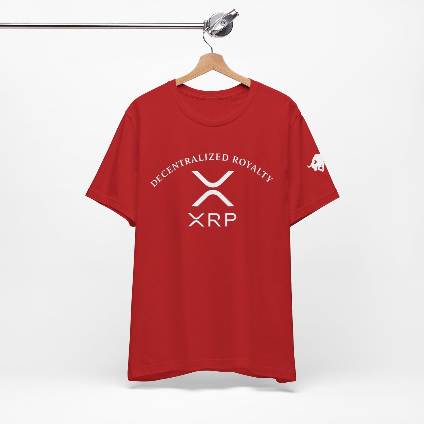 Premium XRP Investor Shirt - Decentralized Royalty Bull Sleeve Design by TheBullThread