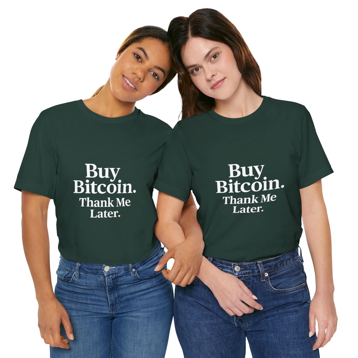 Premium Crypto T-Shirt - Buy Bitcoin Thank Me Later Design by TheBullThread