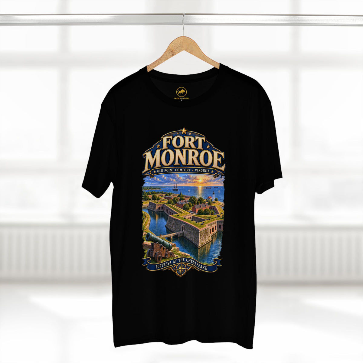Fort Monroe Virginia T-Shirt: Old Point Comfort Chesapeake Bay Historic Fort Tee.