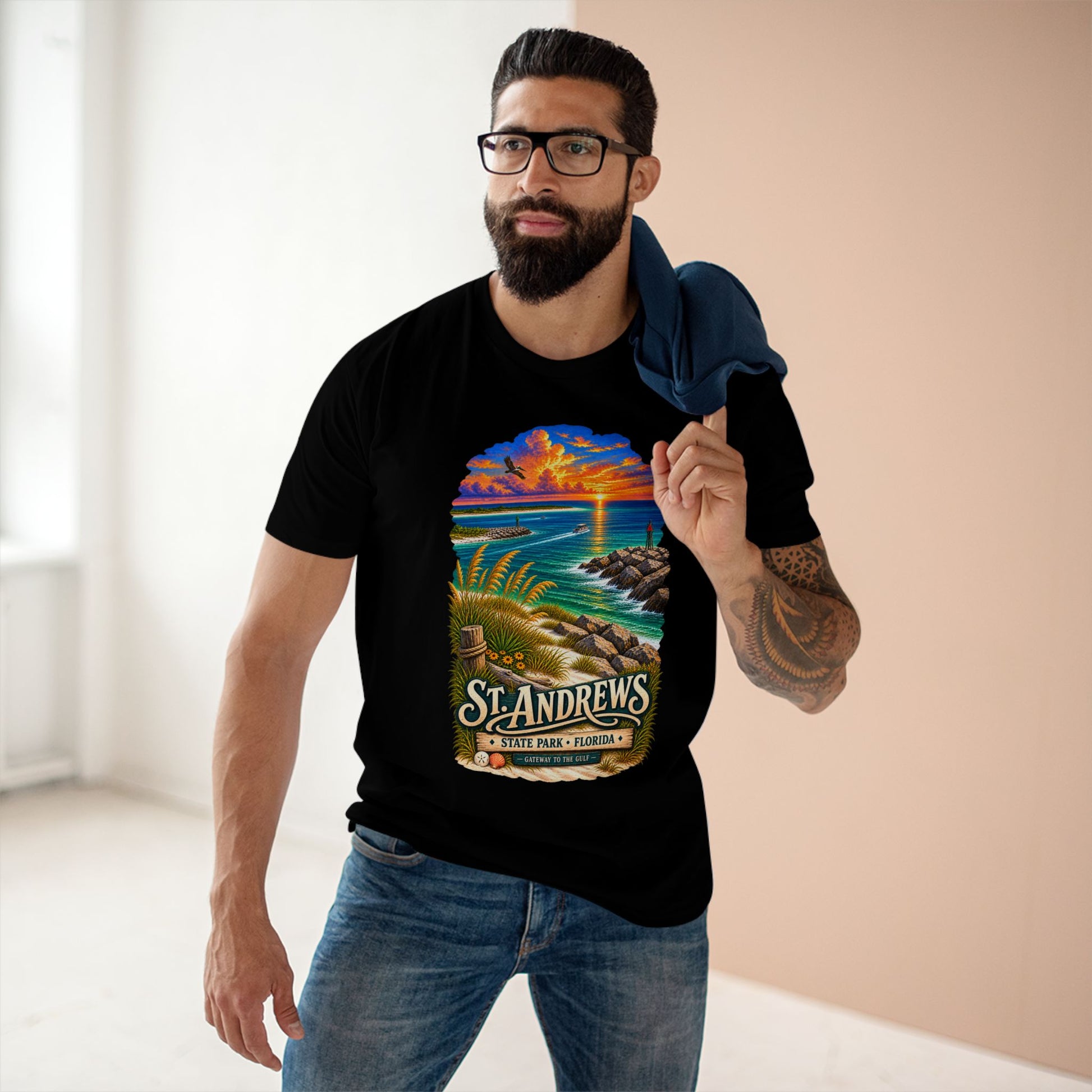 St Andrews State Park Shirt, Panama City Beach Florida Vintage Graphic Tee.
