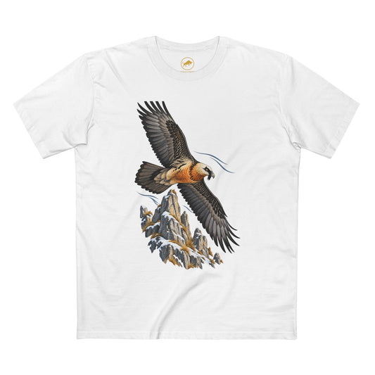 Bearded Vulture Shirt, Alpine Mountain Raptor Tee, Birdwatcher and Wildlife Gift.