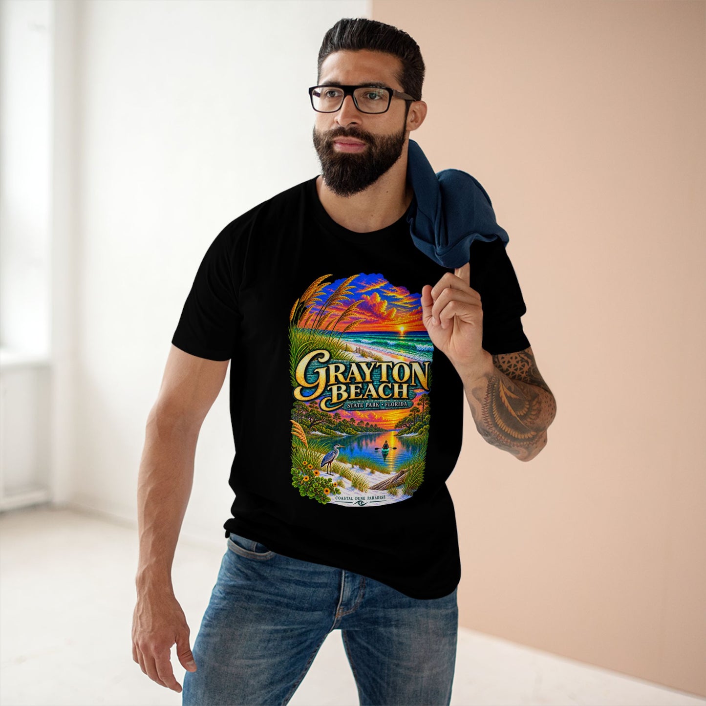 Grayton Beach State Park Shirt, Retro Florida Coastal Graphic Tee, Emerald Coast Vacation Souvenir