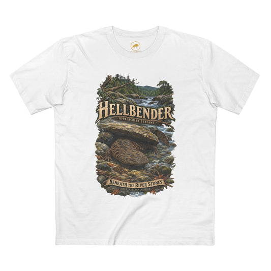 Eastern Hellbender Shirt, Appalachian Wildlife Tee, Salamander Nature Graphic T-Shirt