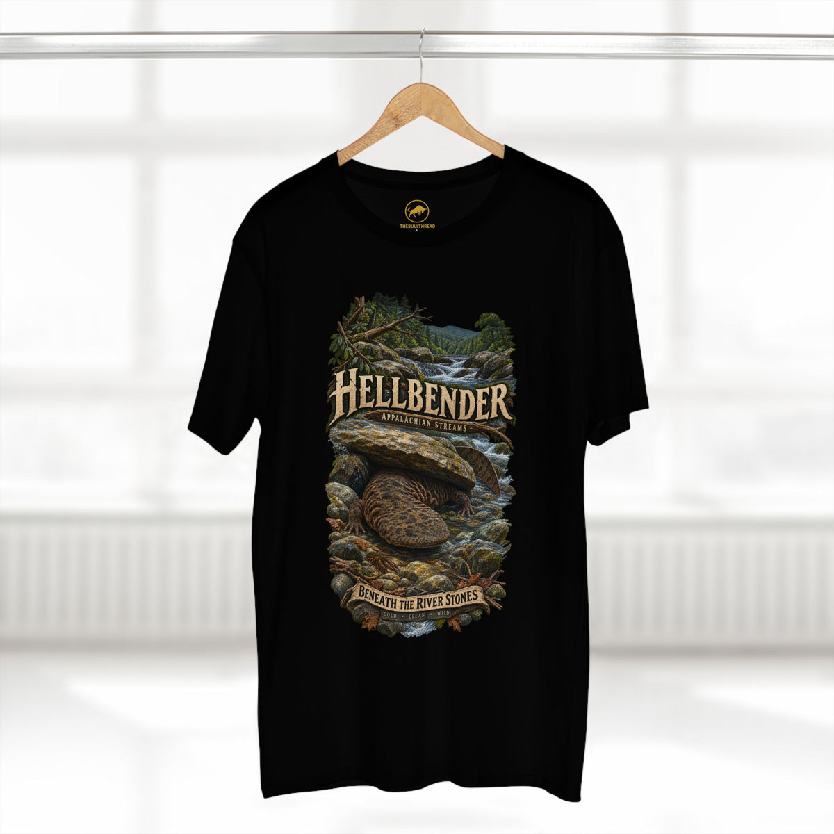 Eastern Hellbender Shirt, Appalachian Wildlife Tee, Salamander Nature Graphic T-Shirt