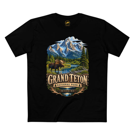 Grand Teton National Park Shirt, Wyoming Moose Mountain Tee, Wildlife Hiking Travel Gift.