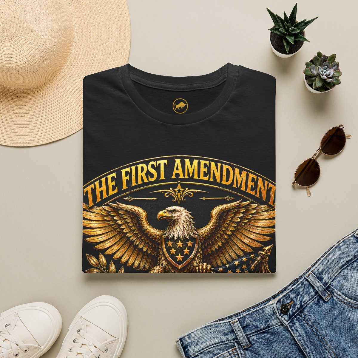 First Amendment Shirt, Patriotic Eagle Tee, Freedom Of Speech Shirt, Constitution Shirt, American Rights USA Tee.