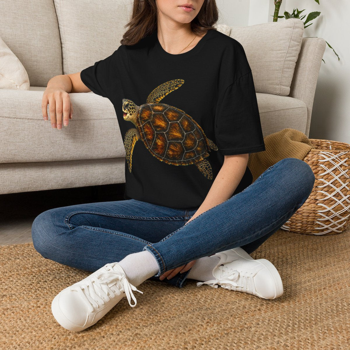 Sea Turtle Loggerhead Premium Shirt, Coastal Beach Tee, Ocean Wildlife Graphic, Marine Life Gift, Tropical Nature Apparel.