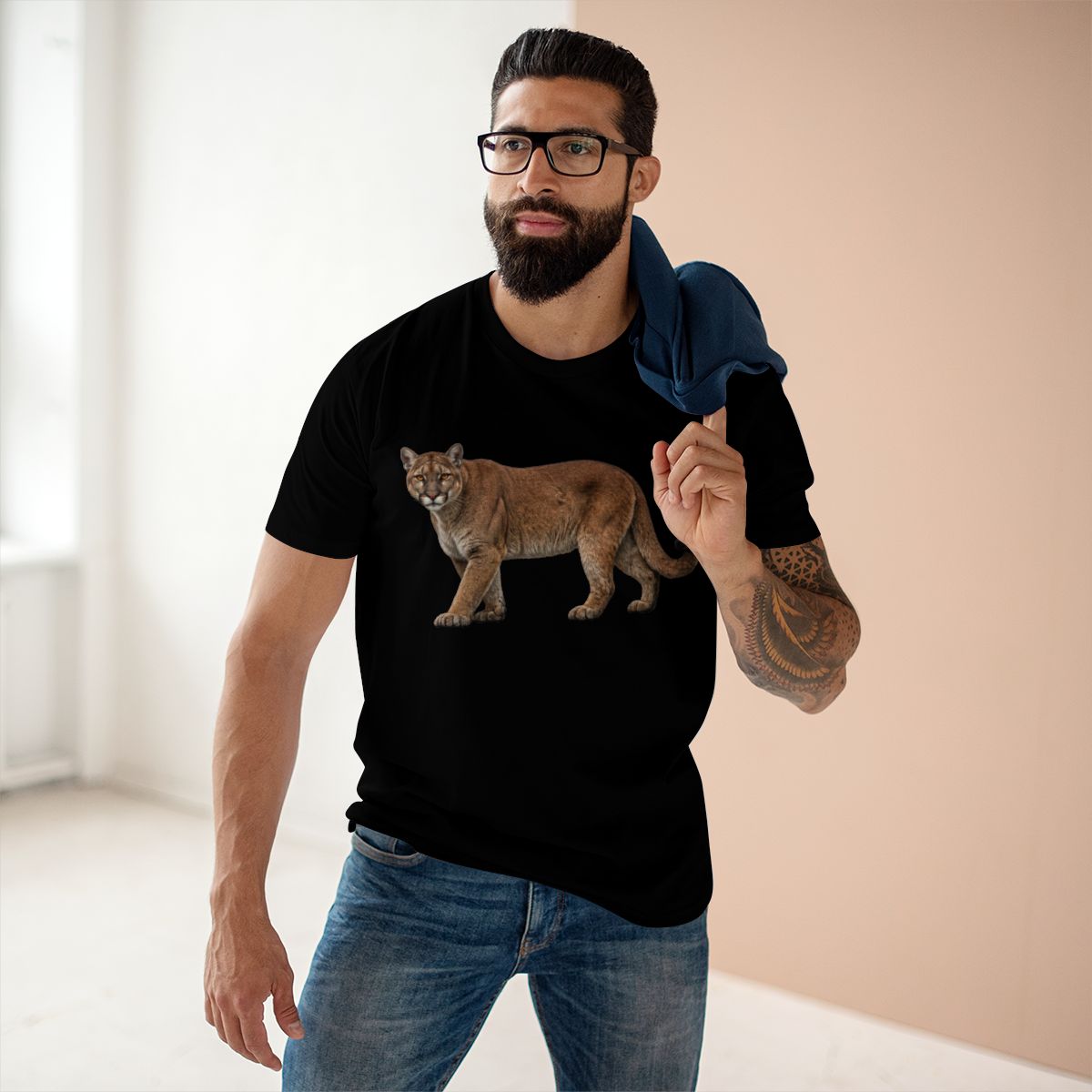 Premium Florida Panther T-Shirt | Realistic Wildlife Graphic Tee | Florida Native Big Cat Shirt | Everglades Nature Lover Gift.
