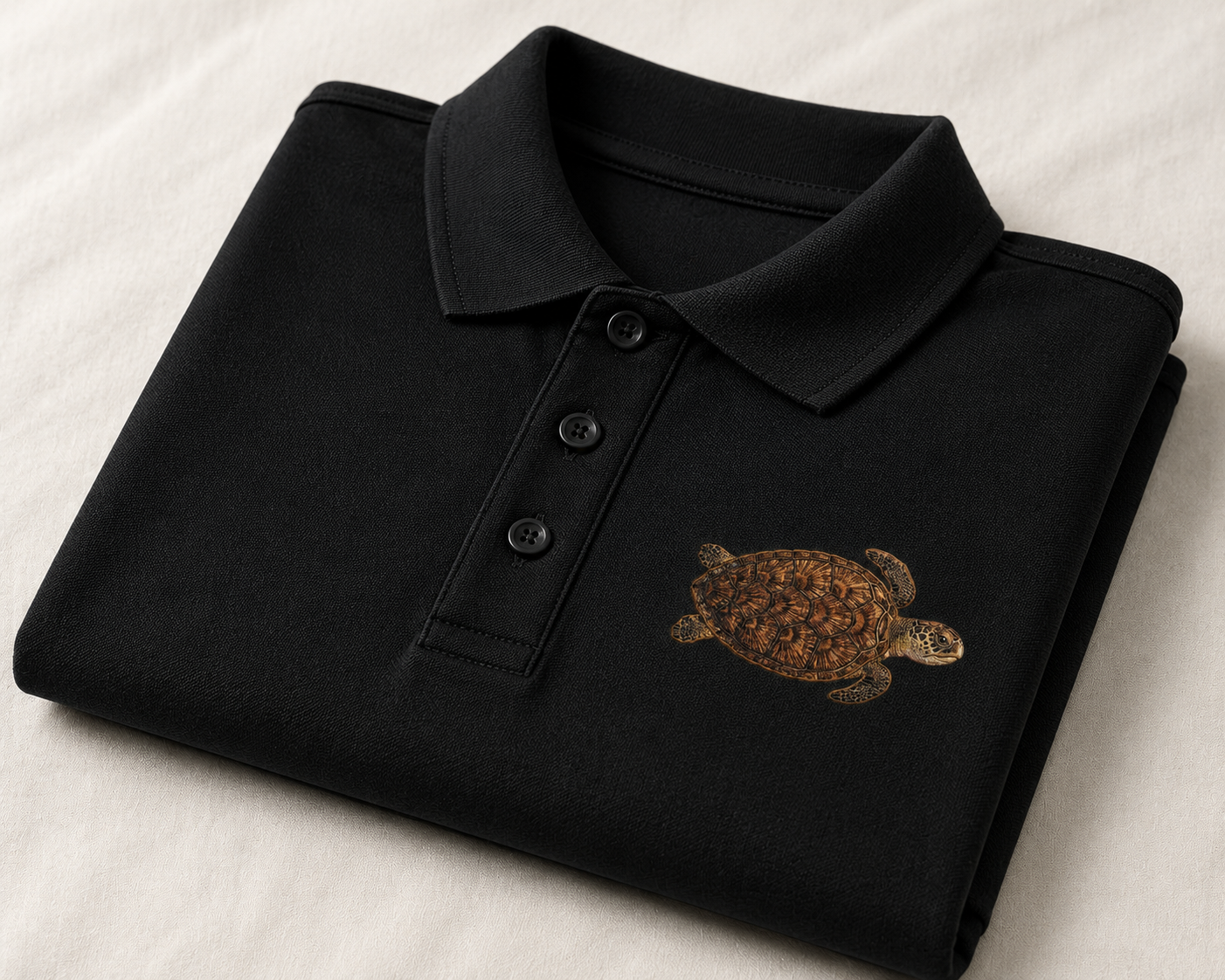 Premium Embroidered Loggerhead Sea Turtle Polo Shirt | Luxury Coastal Golf Polo Florida Ocean Lifestyle Shirt Mercer+Mettle Performance Polo.