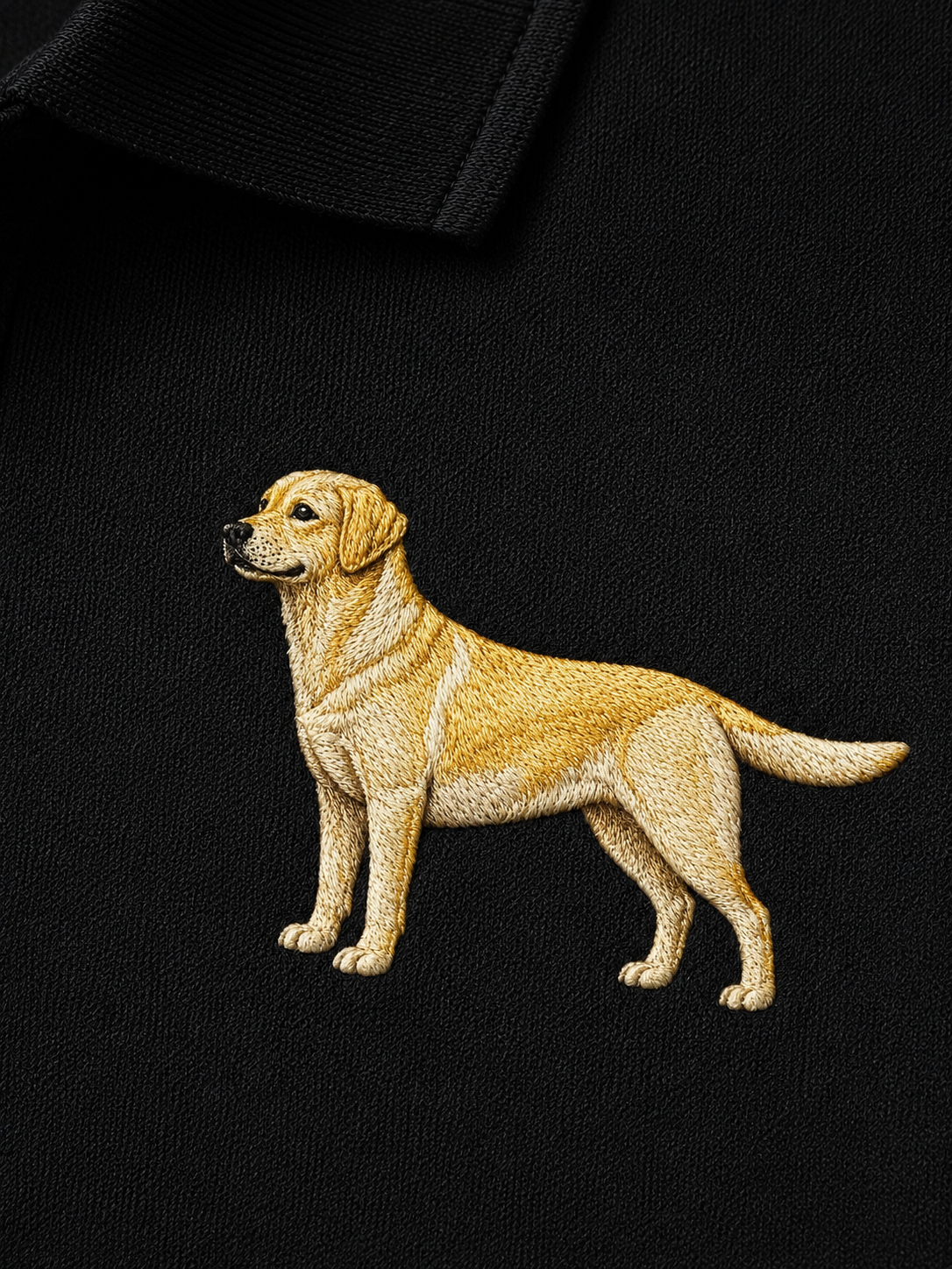 Labrador Dog Premium Polo | Premium Embroidered Mercer+Mettle Polo | Black Performance Golf Shirt | Labrador Retriever Gift | Dog Lover Polo.