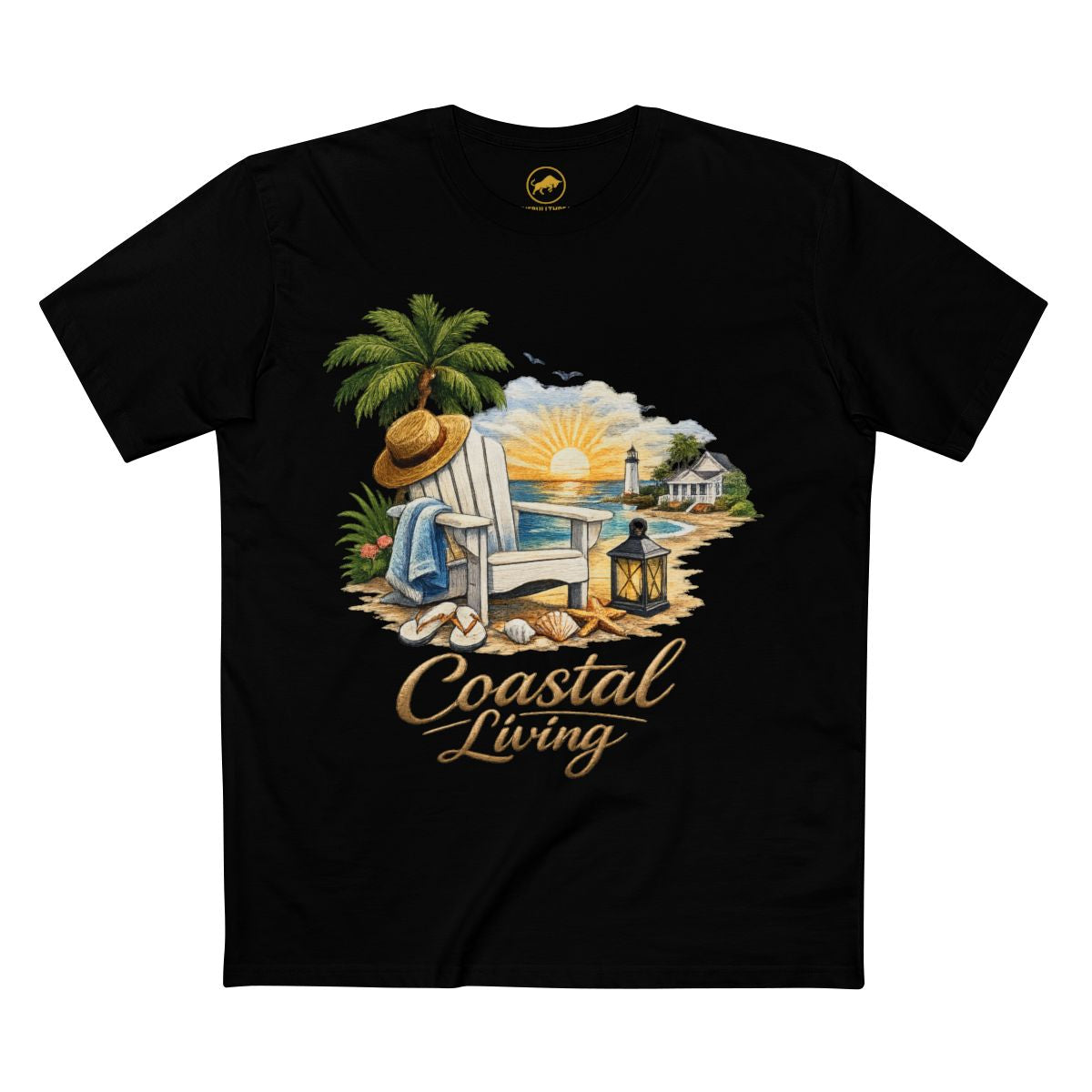 Coastal Living Shirt, Premium Beach Graphic Tee, AS Colour 5001 Ocean Lifestyle T-Shirt, Coastal Gift for Beach and Florida Lovers.