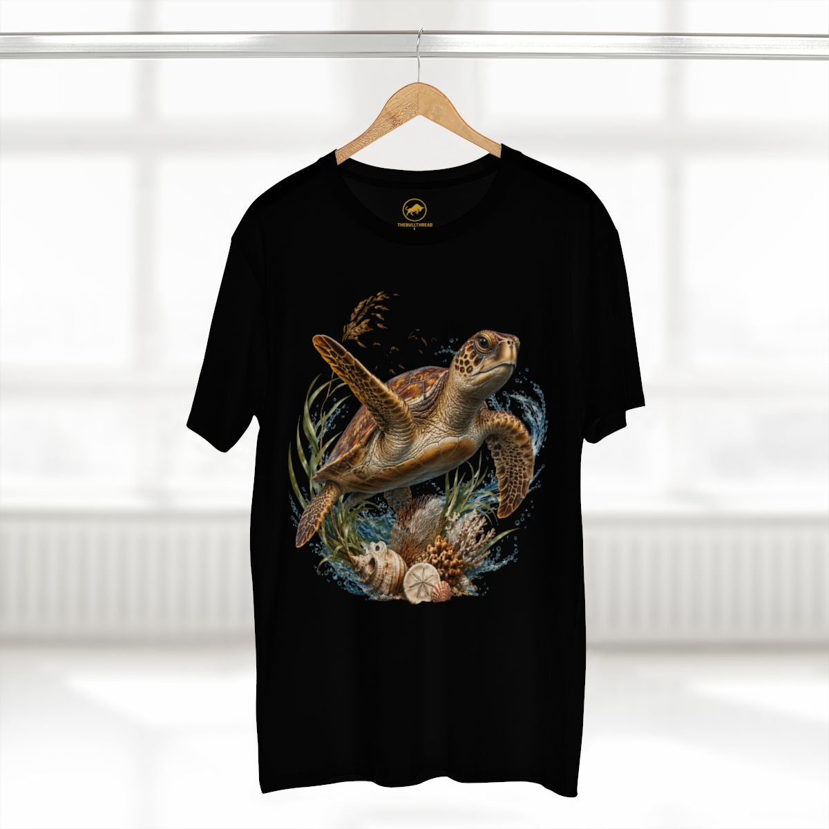 Premium Sea Turtle T-Shirt, AS Colour 5001 Ocean Wildlife Graphic Tee, Coastal Marine Life Shirt, Sea Turtle Lover Gift.