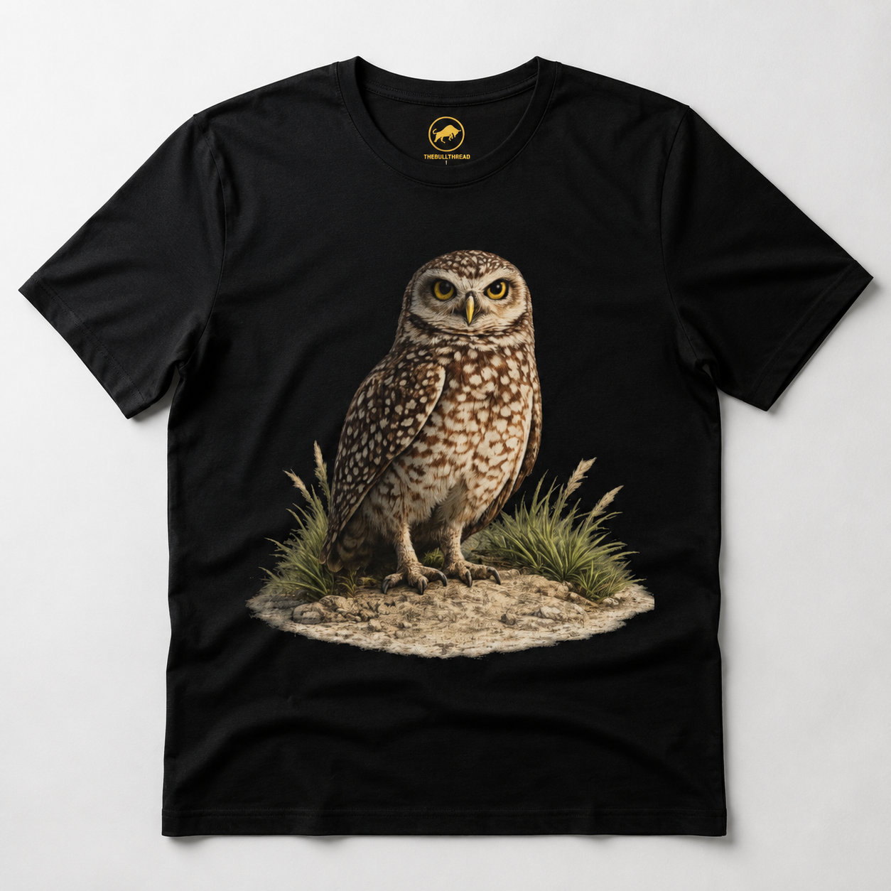 Premium Burrowing Owl T-Shirt, AS Colour 5001 Florida Wildlife Graphic Tee, Birdwatcher Gift, Nature Lover Shirt.