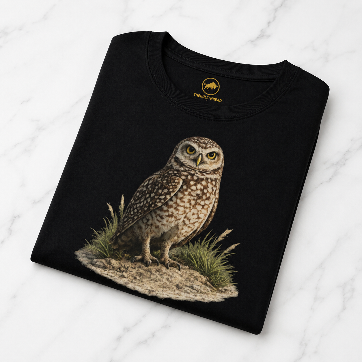 Premium Burrowing Owl T-Shirt, AS Colour 5001 Florida Wildlife Graphic Tee, Birdwatcher Gift, Nature Lover Shirt.