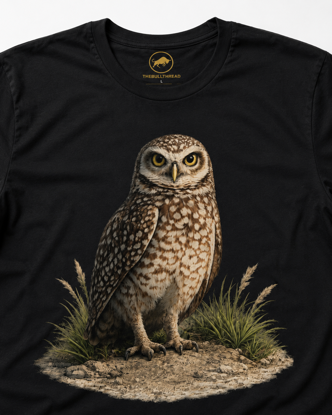 Premium Burrowing Owl T-Shirt, AS Colour 5001 Florida Wildlife Graphic Tee, Birdwatcher Gift, Nature Lover Shirt.