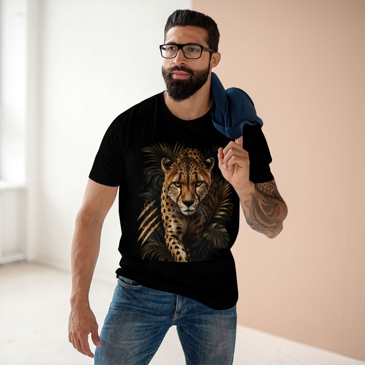 Fierce Cheetah Shirt, Premium Wildlife Graphic Tee, Big Cat Jungle T-Shirt, Power Speed King Animal Lover Gift.