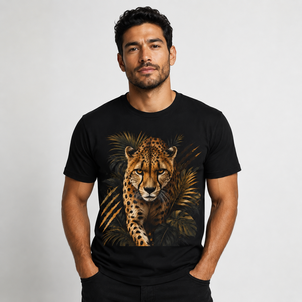 Fierce Cheetah Shirt, Premium Wildlife Graphic Tee, Big Cat Jungle T-Shirt, Power Speed King Animal Lover Gift.