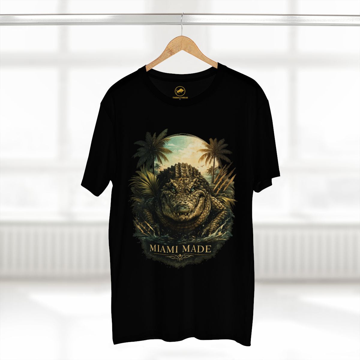 Miami Made Alligator Shirt, Premium Florida Wildlife Graphic Tee, South Florida Gator T-Shirt, Miami Streetwear Gift.