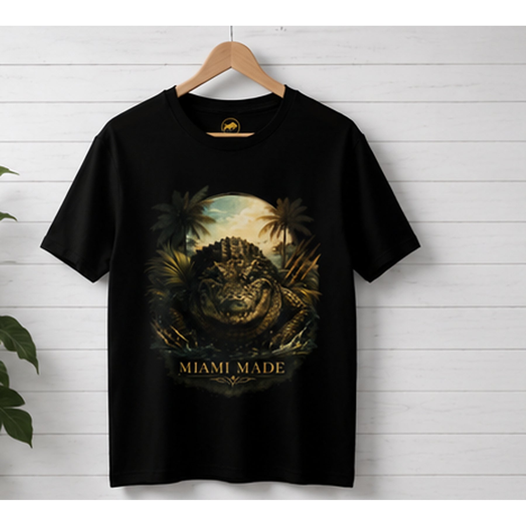 Miami Made Alligator Shirt, Premium Florida Wildlife Graphic Tee, South Florida Gator T-Shirt, Miami Streetwear Gift.