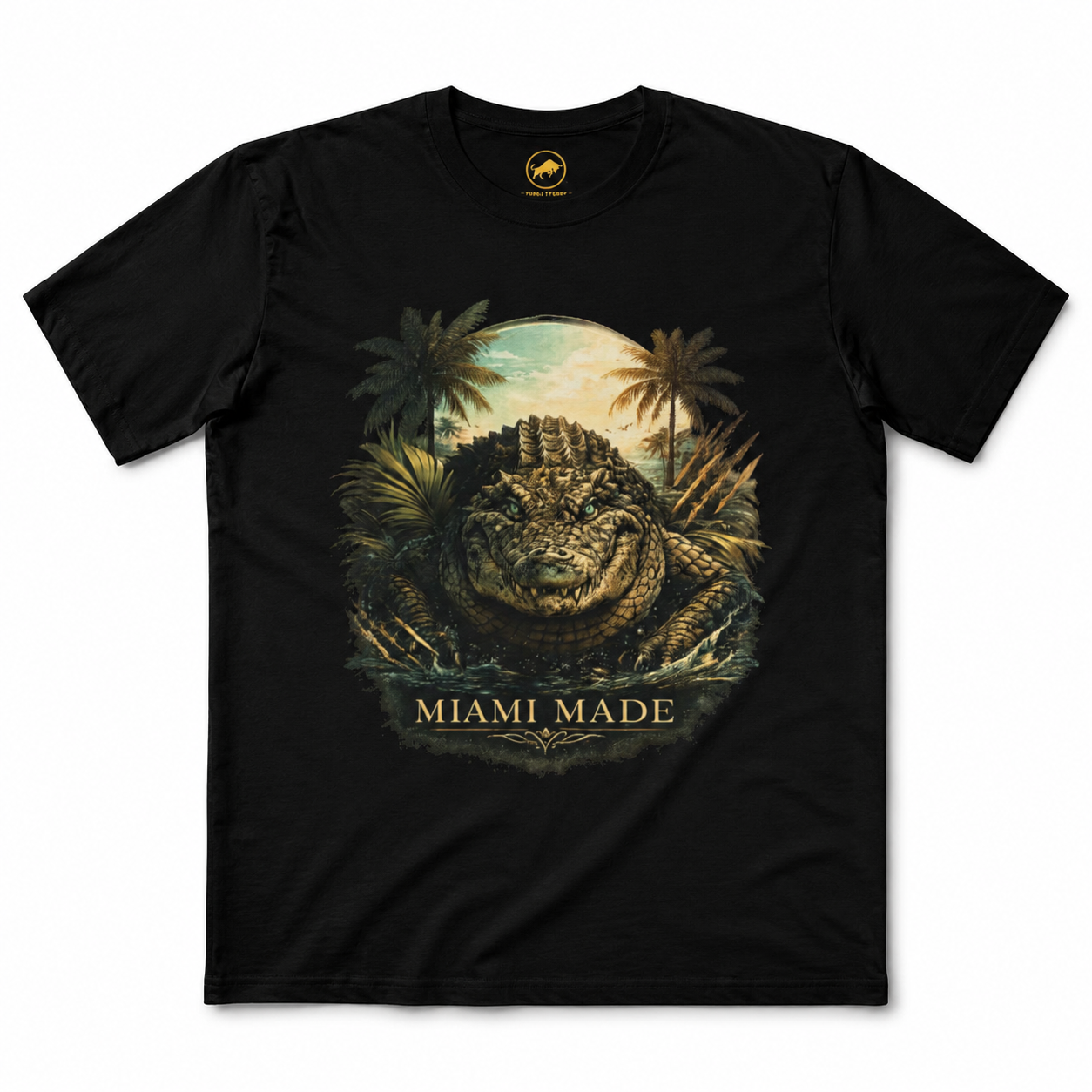 Miami Made Alligator Shirt, Premium Florida Wildlife Graphic Tee, South Florida Gator T-Shirt, Miami Streetwear Gift.