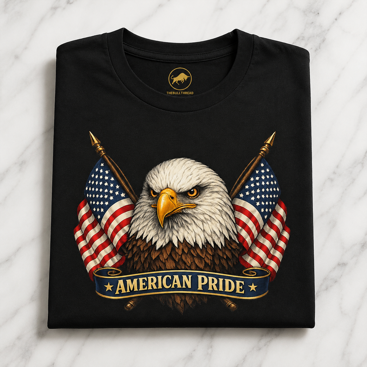 American Pride Bald Eagle Shirt, Premium AS Colour 5001 Patriotic T-Shirt, American Flag Graphic Tee, USA Gift.