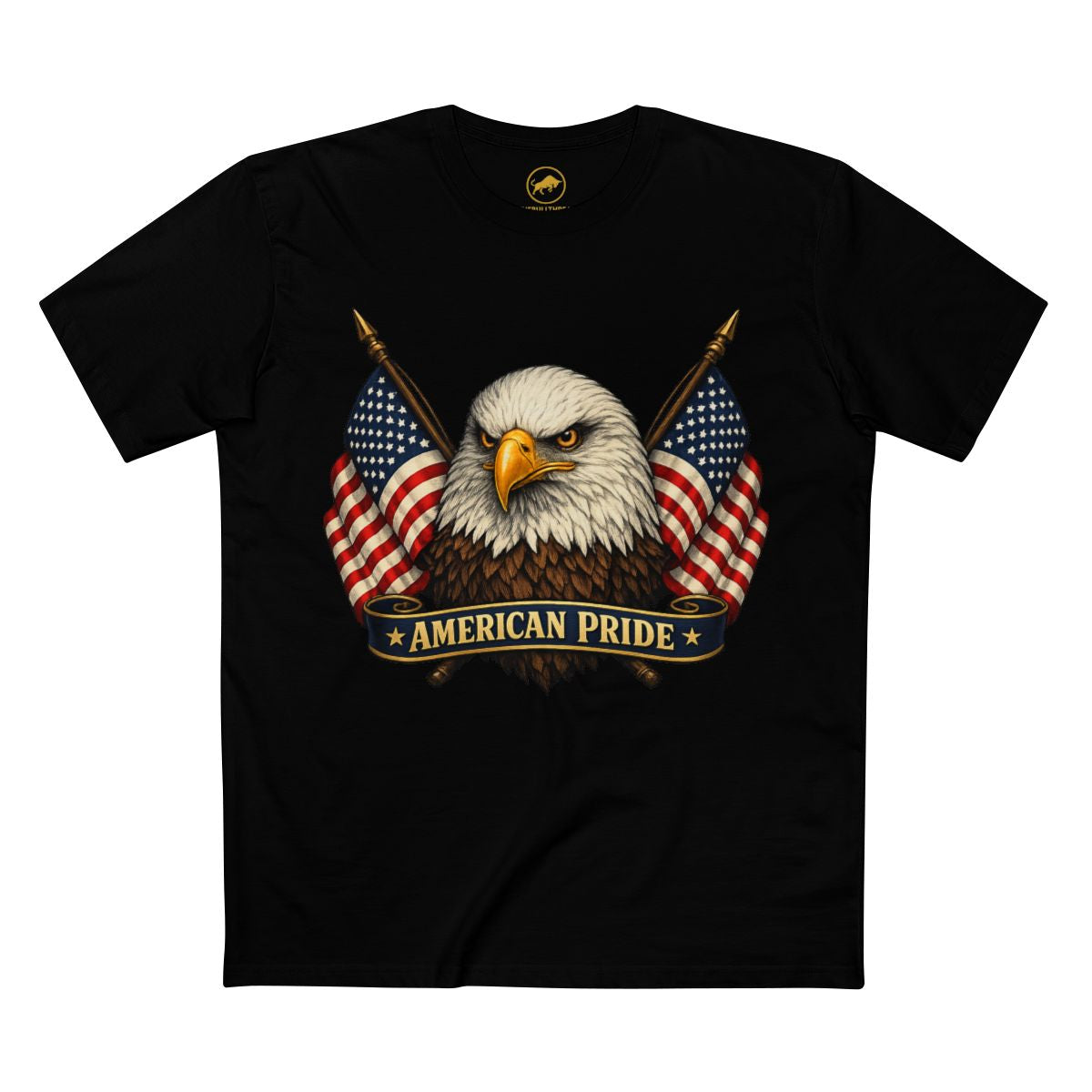 American Pride Bald Eagle Shirt, Premium AS Colour 5001 Patriotic T-Shirt, American Flag Graphic Tee, USA Gift.