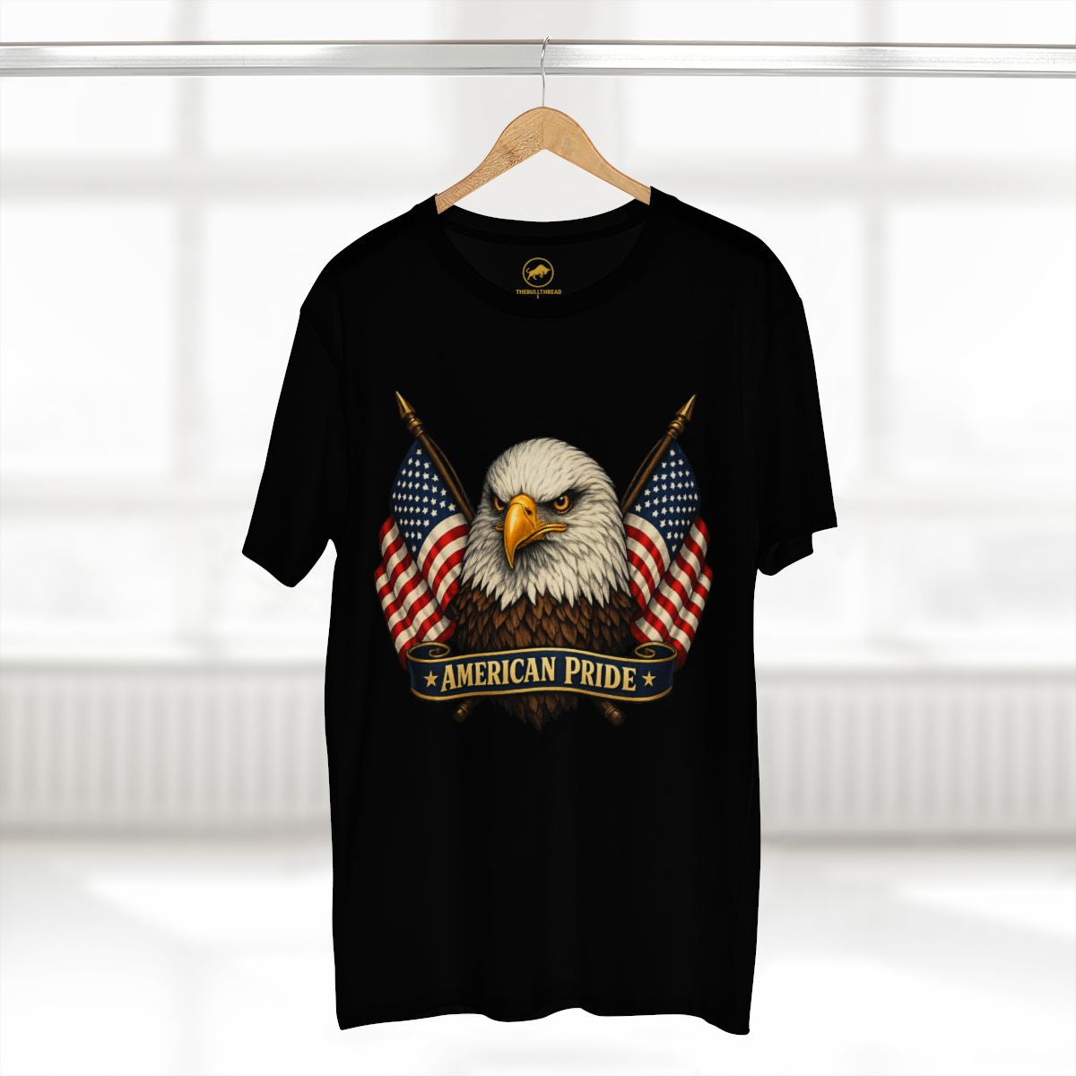 American Pride Bald Eagle Shirt, Premium AS Colour 5001 Patriotic T-Shirt, American Flag Graphic Tee, USA Gift.