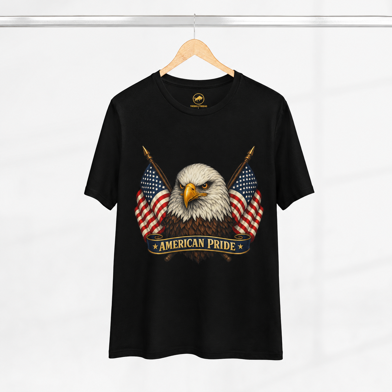 American Pride Bald Eagle Shirt, Premium AS Colour 5001 Patriotic T-Shirt, American Flag Graphic Tee, USA Gift.