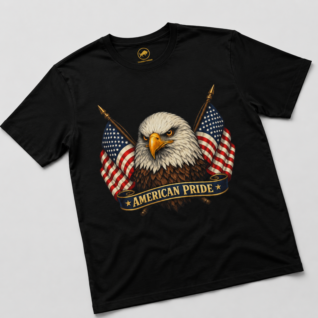 American Pride Bald Eagle Shirt, Premium AS Colour 5001 Patriotic T-Shirt, American Flag Graphic Tee, USA Gift