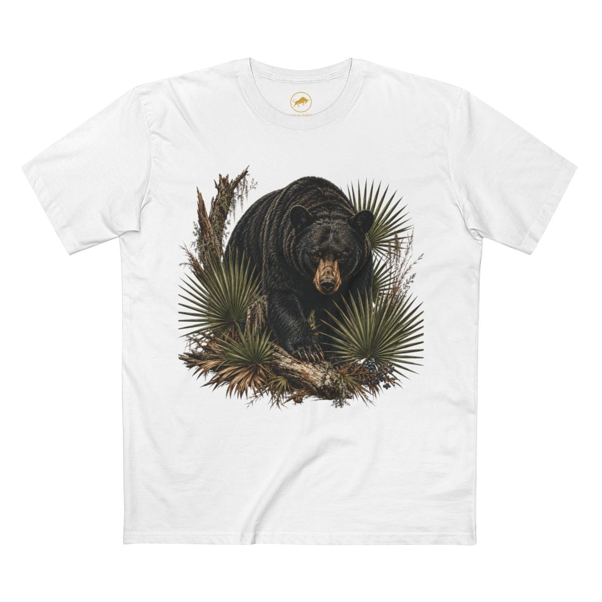 Florida Black Bear Shirt, Saw Palmetto Wildlife Tee, Premium Florida Nature Graphic T-Shirt, Bear Lover Outdoor Gift.