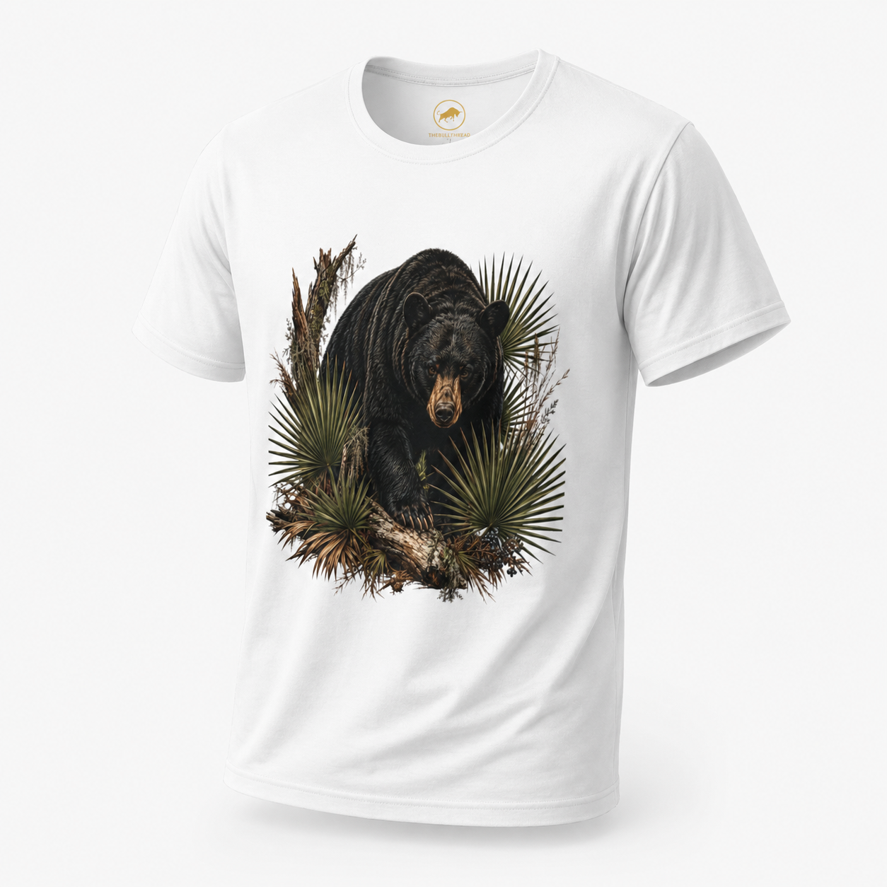 Florida Black Bear Shirt, Saw Palmetto Wildlife Tee, Premium Florida Nature Graphic T-Shirt, Bear Lover Outdoor Gift.