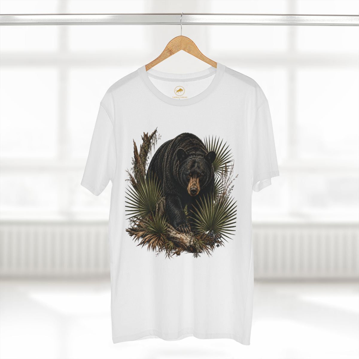 Florida Black Bear Shirt, Saw Palmetto Wildlife Tee, Premium Florida Nature Graphic T-Shirt, Bear Lover Outdoor Gift.