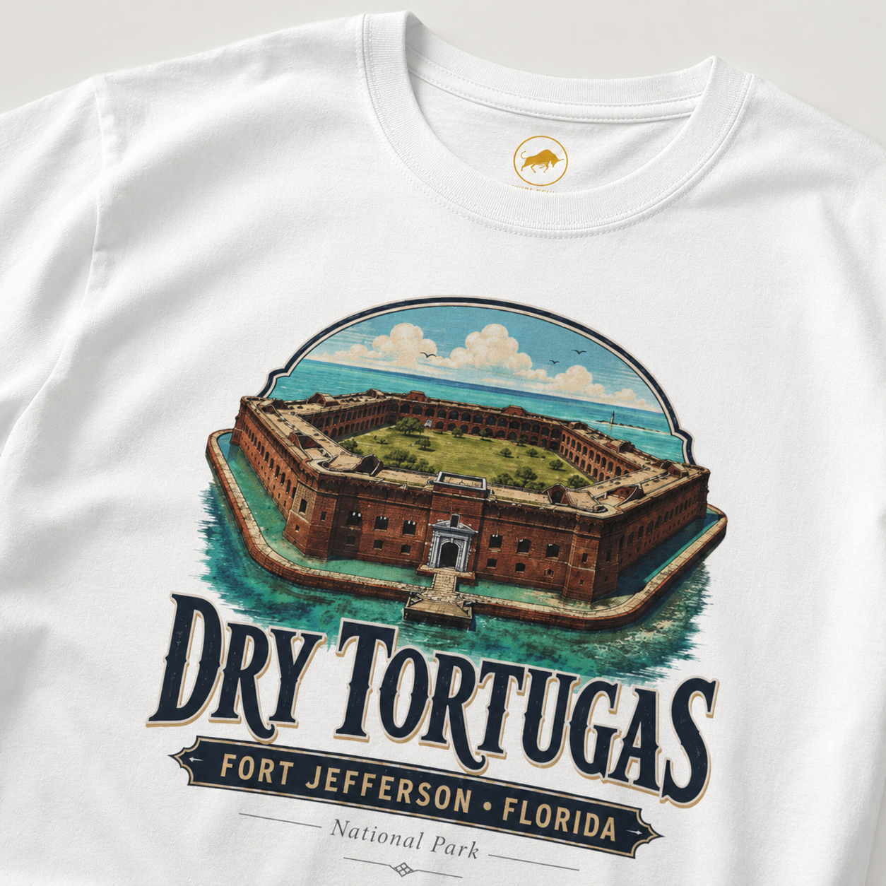 Dry Tortugas Fort Jefferson Florida Shirt, National Park Graphic Tee, Historic Florida Landmark T-Shirt, Florida Keys Travel Gift.