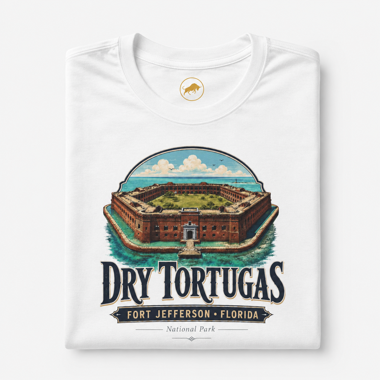 Dry Tortugas Fort Jefferson Florida Shirt, National Park Graphic Tee, Historic Florida Landmark T-Shirt, Florida Keys Travel Gift.