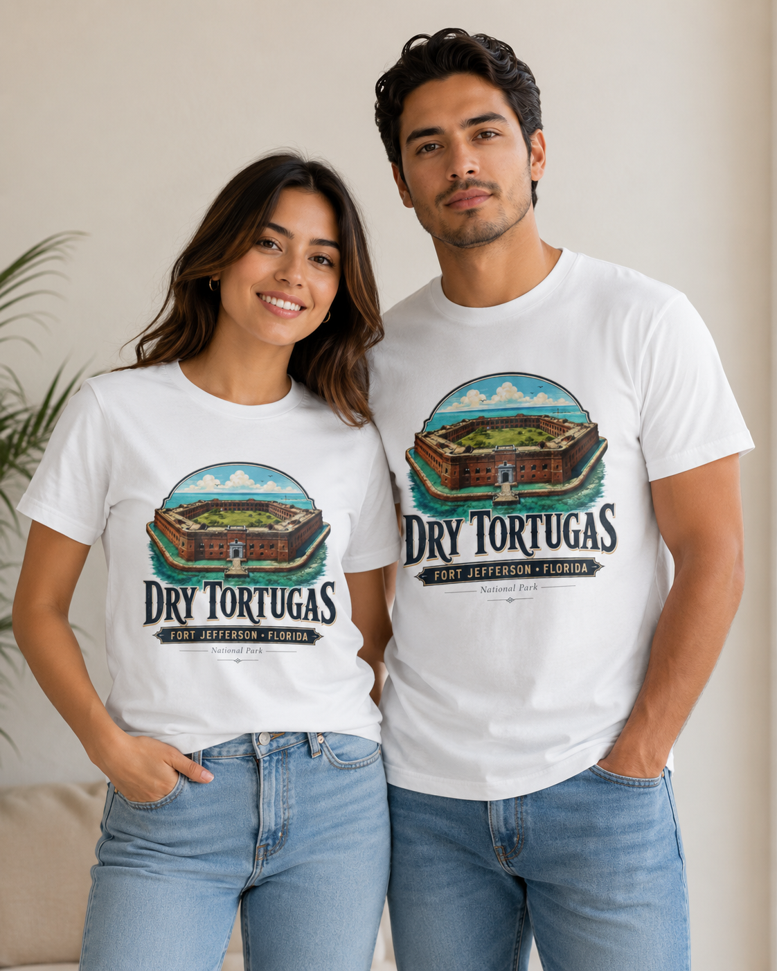 Dry Tortugas Fort Jefferson Florida Shirt, National Park Graphic Tee, Historic Florida Landmark T-Shirt, Florida Keys Travel Gift.