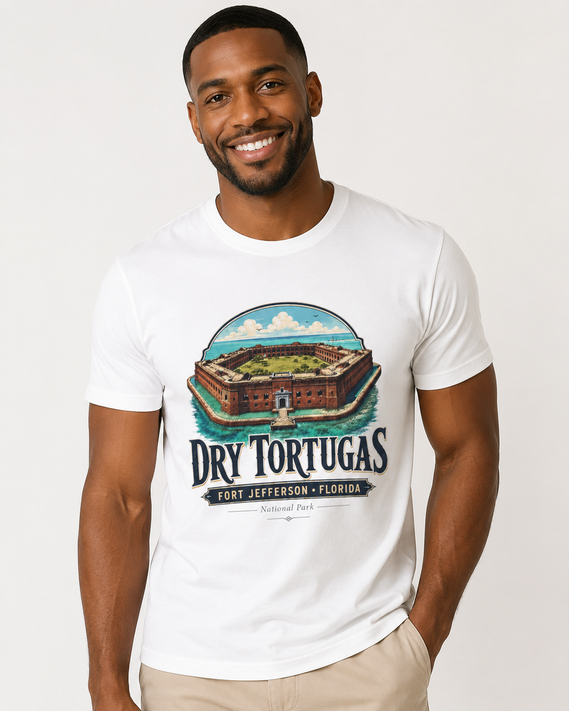 Dry Tortugas Fort Jefferson Florida Shirt, National Park Graphic Tee, Historic Florida Landmark T-Shirt, Florida Keys Travel Gift.