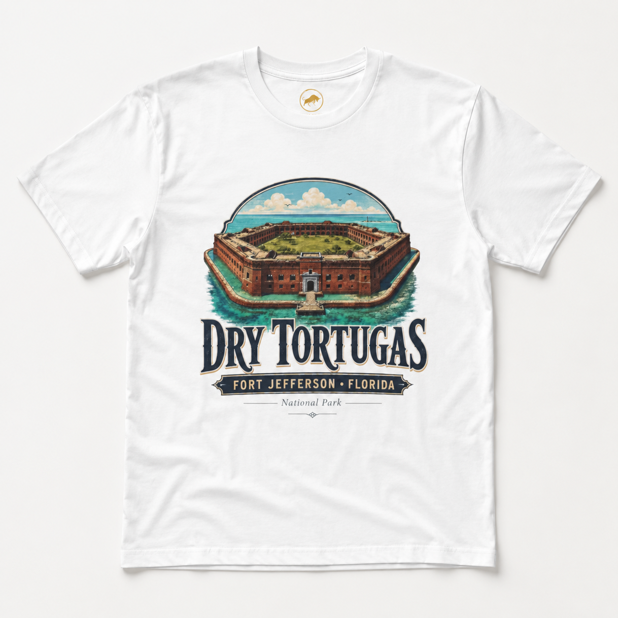Dry Tortugas Fort Jefferson Florida Shirt, National Park Graphic Tee, Historic Florida Landmark T-Shirt, Florida Keys Travel Gift.