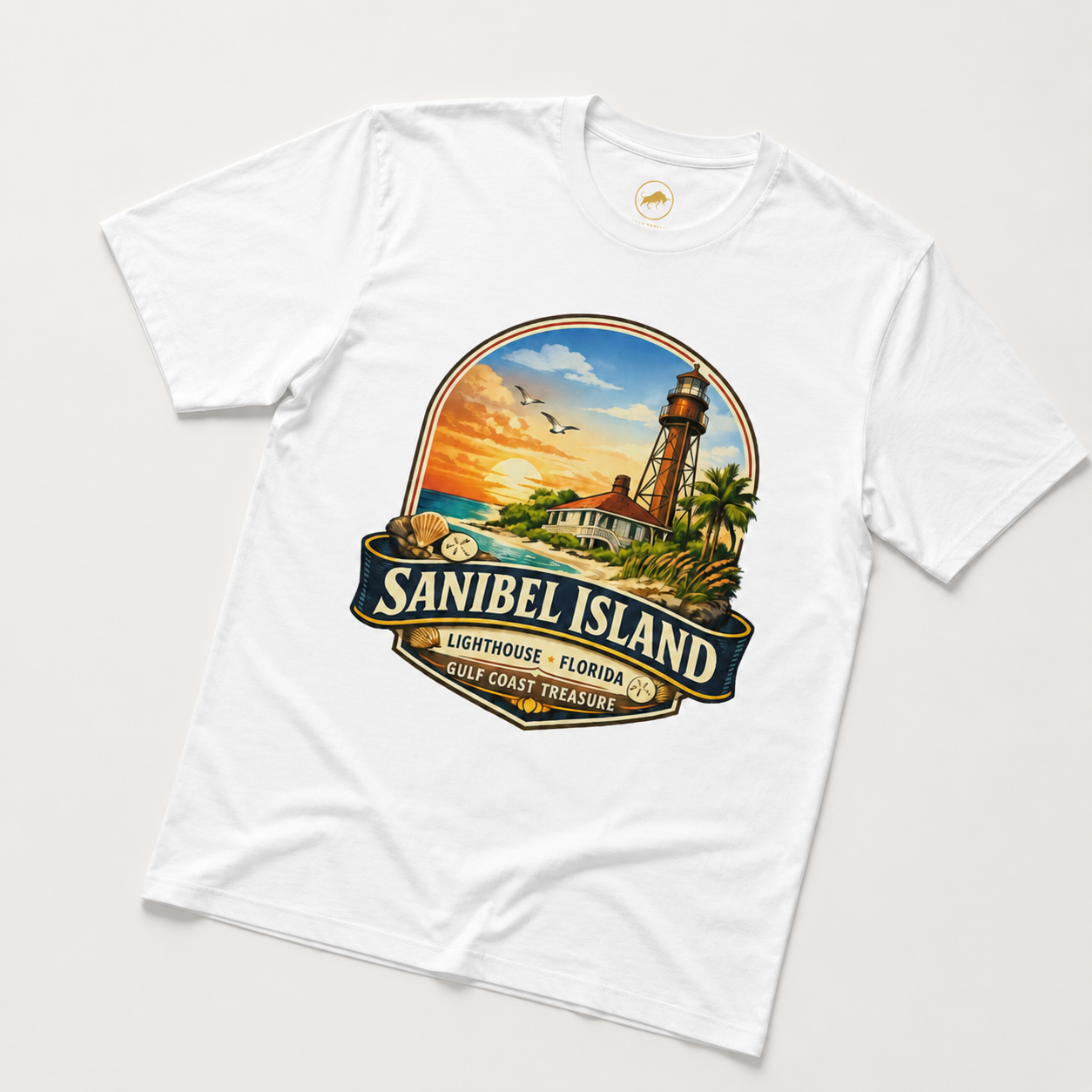 Sanibel Island Lighthouse Florida Shirt, Premium AS Colour 5001 Gulf Coast Treasure Tee, Florida Vacation Souvenir Gift.