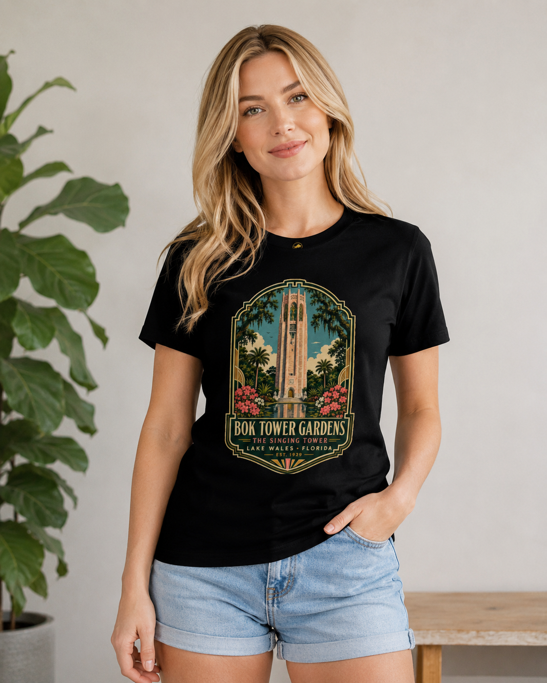 Bok Tower Gardens Shirt, The Singing Tower Tee, Lake Wales Florida T Shirt, Vintage Florida Landmark Gift, AS Colour 5001.