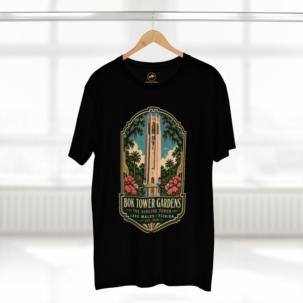 Bok Tower Gardens Shirt, The Singing Tower Tee, Lake Wales Florida T Shirt, Vintage Florida Landmark Gift, AS Colour 5001.