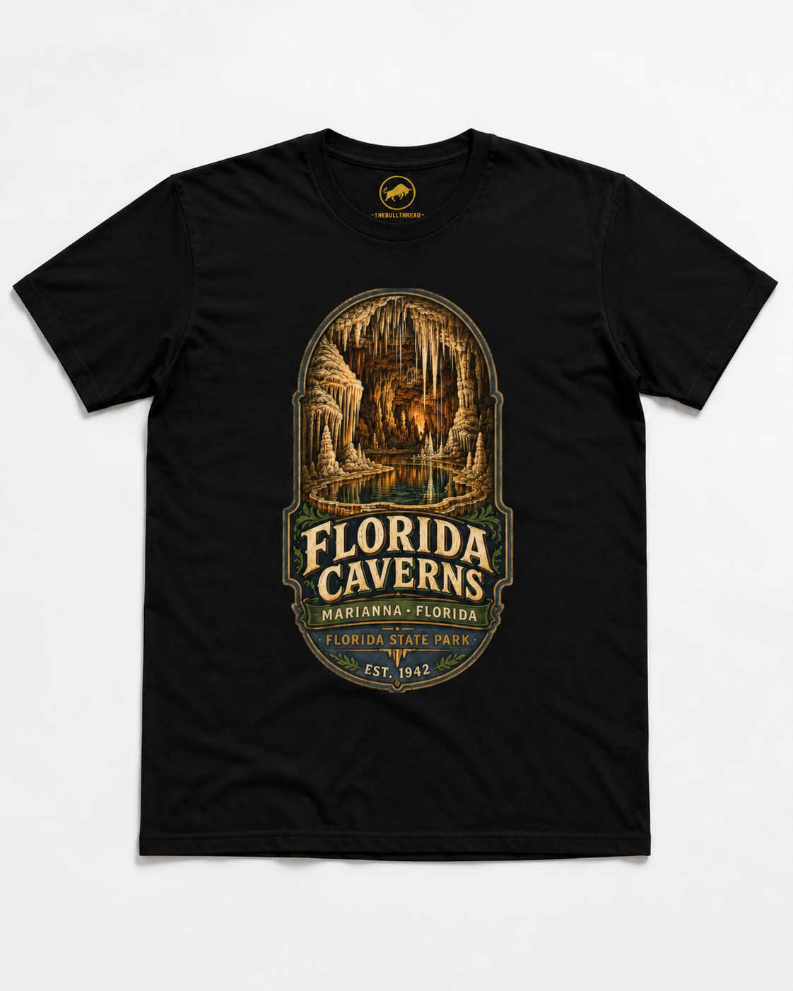 Florida Caverns State Park Shirt, Marianna Florida Cave Tee, Vintage Travel Graphic, Premium AS Colour 5001 Souvenir Gift.