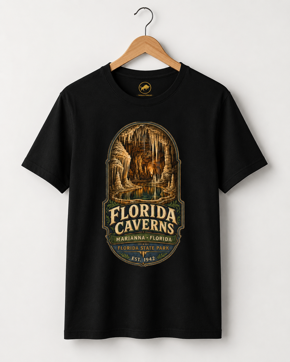 Florida Caverns State Park Shirt, Marianna Florida Cave Tee, Vintage Travel Graphic, Premium AS Colour 5001 Souvenir Gift.