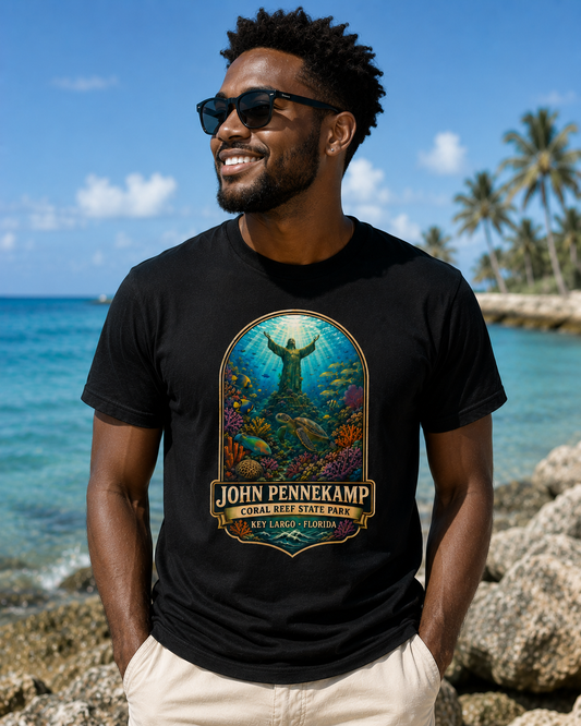 John Pennekamp State Park Shirt, Key Largo Florida Tee, Coral Reef Sea Turtle T-Shirt, Florida Keys Vacation Gift.