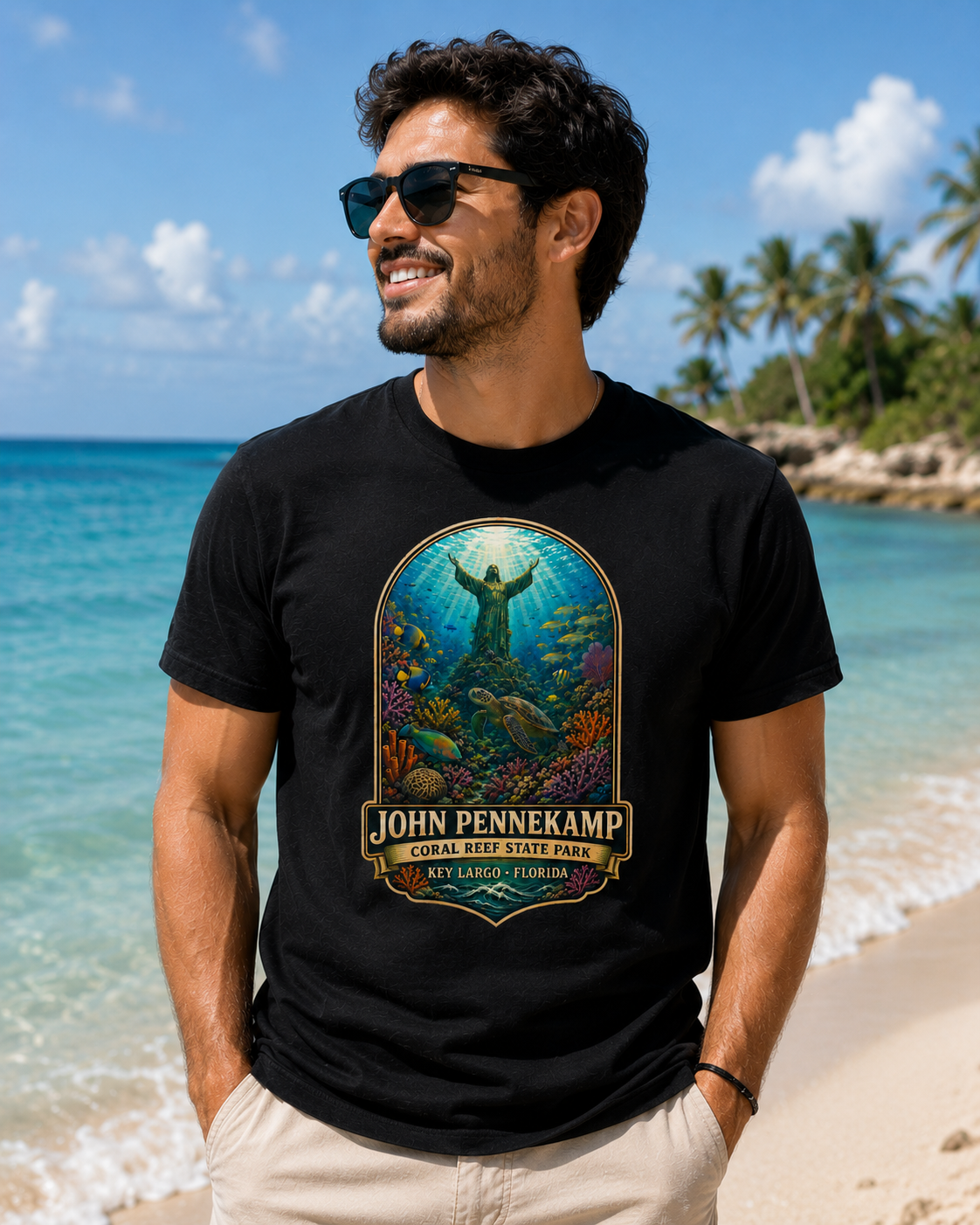 John Pennekamp State Park Shirt, Key Largo Florida Tee, Coral Reef Sea Turtle T-Shirt, Florida Keys Vacation Gift.