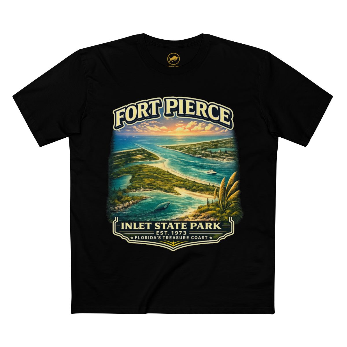 Fort Pierce Inlet State Park Shirt, Florida Coastal Graphic Tee, Treasure Coast Vintage T-Shirt, Ocean Fishing Beach Gift.