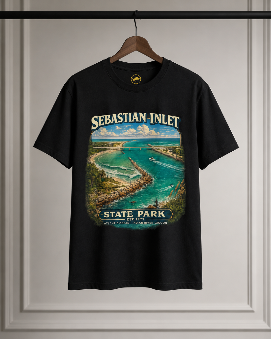 Sebastian Inlet State Park Shirt, Vintage Florida Coastal Tee, Surfing Fishing Beach T-Shirt, Atlantic Ocean Travel Gift.